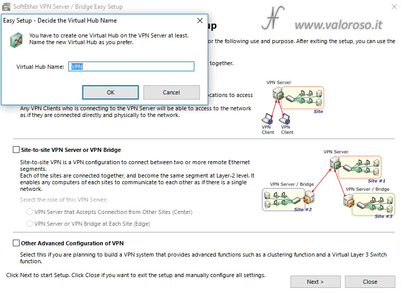 Configure SoftEther VPN Server, decide Virtual Hub Name, How to create a VPN server and connect to your home LAN