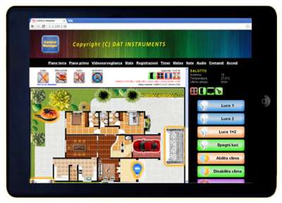 Control Casa, Control Manager, iPad, home automation, domotica, piantina, building automation