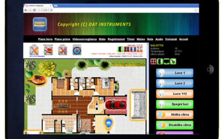 Control Casa, Control Manager, iPad, home automation, domotica, piantina, building automation