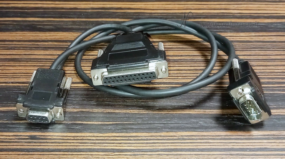 9-pin 25-pin male female DB9 DB25 serial converter, modem cable