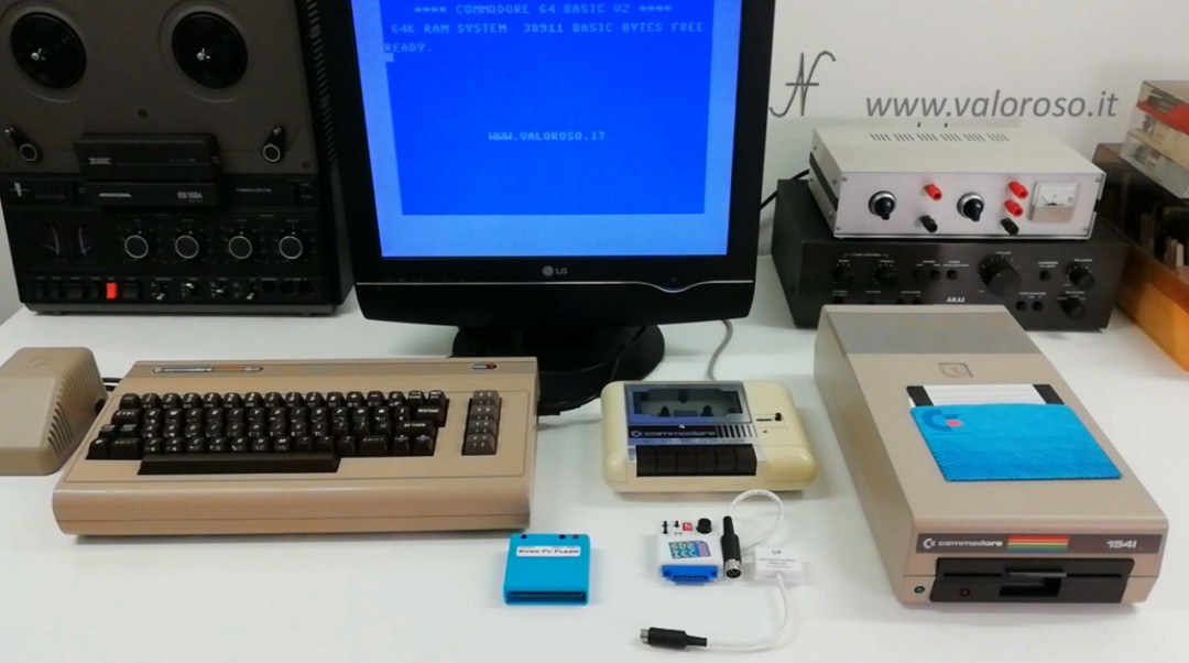 Basic Commodore 2 programming course, file saving on SD2IEC, Commodore 1541 floppy disk drive, SD2IEC, datassette tape, LOAD SAVE