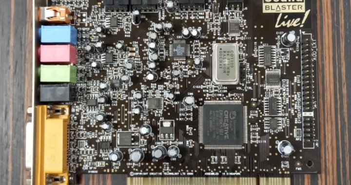 Creative Sound Blaster Live, anno 2001, connettore PCI