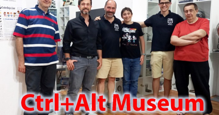 Ctrl Alt Museum, Amedeo Valoroso, Davide Fornasiero, Alberto Fornasiero, Dino Baldi, cover, vintage computer museum in Pavia, Italy, typewriters, calculators, robots, comPVter