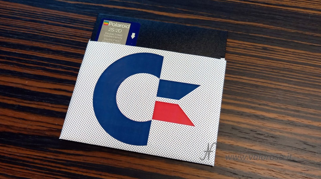 Custodia floppy Commodore 5.25, copertina, cover, dischetto