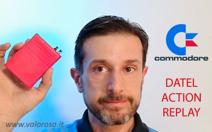 Datel Action Replay, Commodore 64, www.valoroso.it, cartridge use step by step, videogame copy, tutorial, videogame duplication from cassette to SD floppy