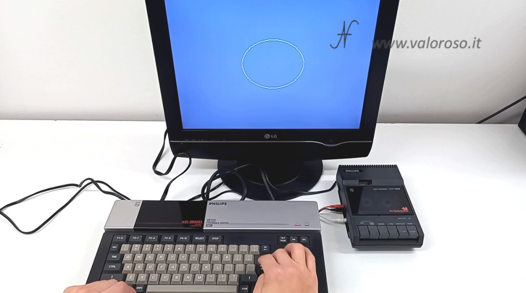 Disegnare un cerchio con MSX BASIC, comando CIRCLE