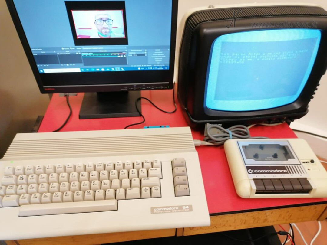 Divina! installazione artistica, Retro Printer ValorosoIT Commodore 64, riconoscimento facciale