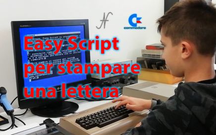 Easy Script, Commodore MPS 803, Commodore 64, stampare una lettera negli anni 80, stampare con il Commodore, video scrittura