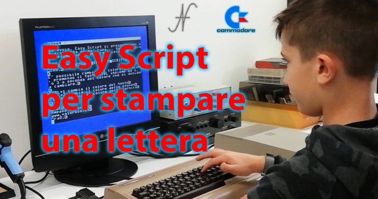 Easy Script, Commodore MPS 803, Commodore 64, stampare una lettera negli anni 80, stampare con il Commodore, video scrittura