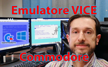 Emulatore VICE eseguire programmi giochi Commodore 64 128 16 Vic-20 PET su Windows 10, C128, C16, C64