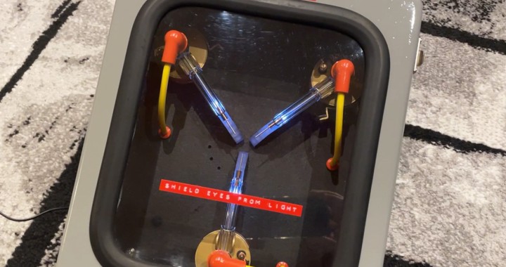 Flux Capacitor, Back to the Future, DeLorean, artistic creation by Massimiliano Ferrari