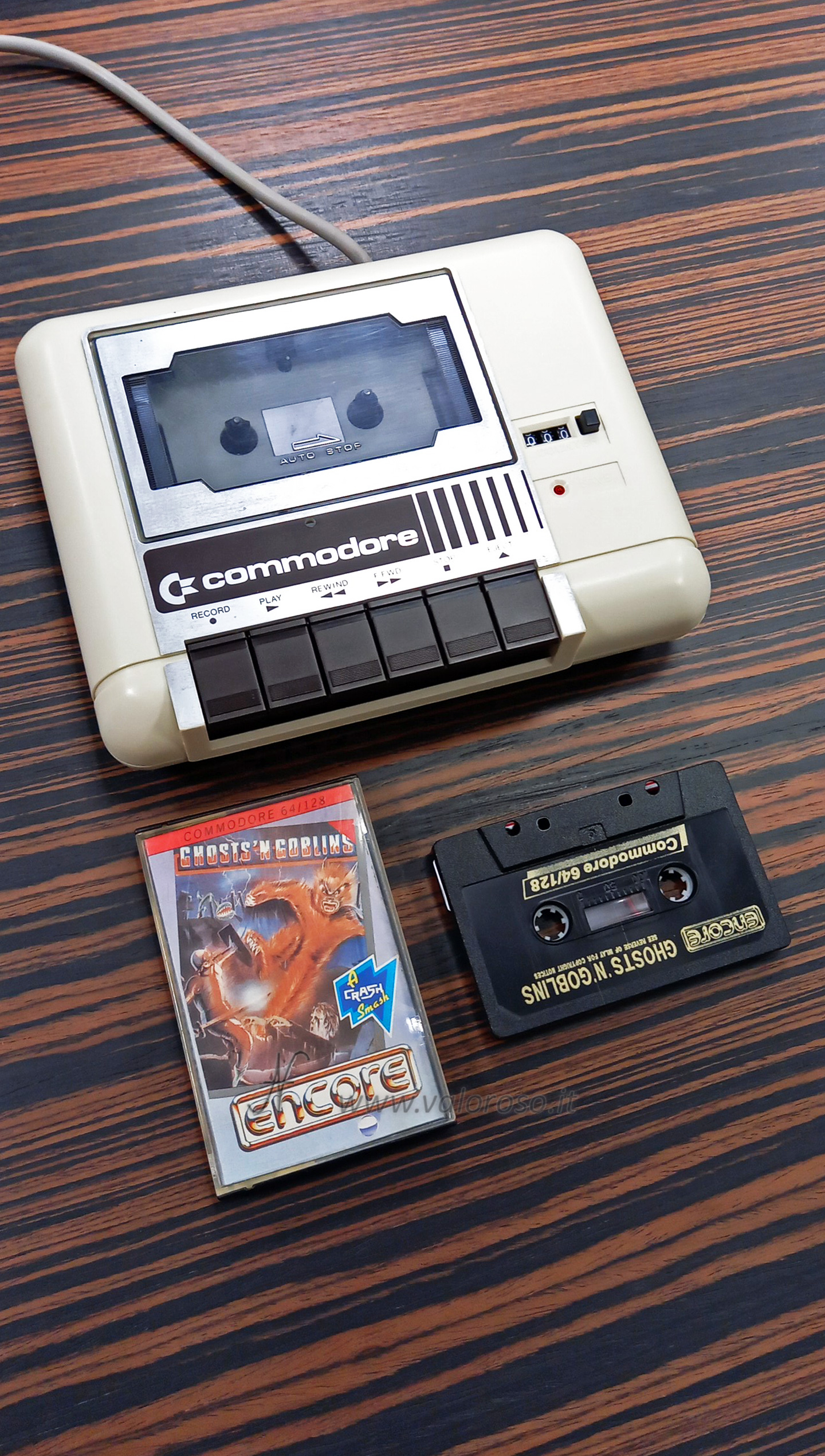 Ghosts'N'Goblins videogame, Encore, Commodore 1531 C2N datassette