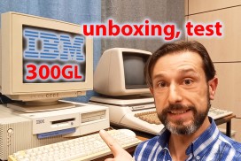 IBM 300GL, Intel Pentium II 400MHz, vintage back computer, cover