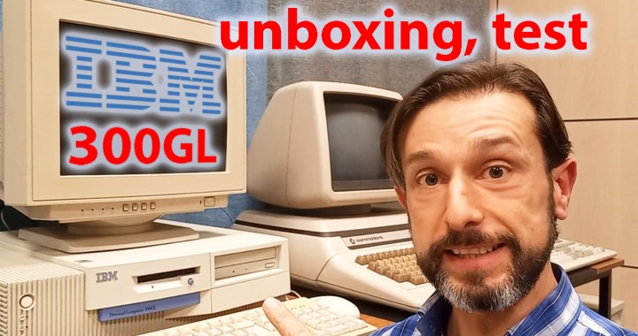 IBM 300GL, Intel Pentium II 400MHz, vintage back computer, cover