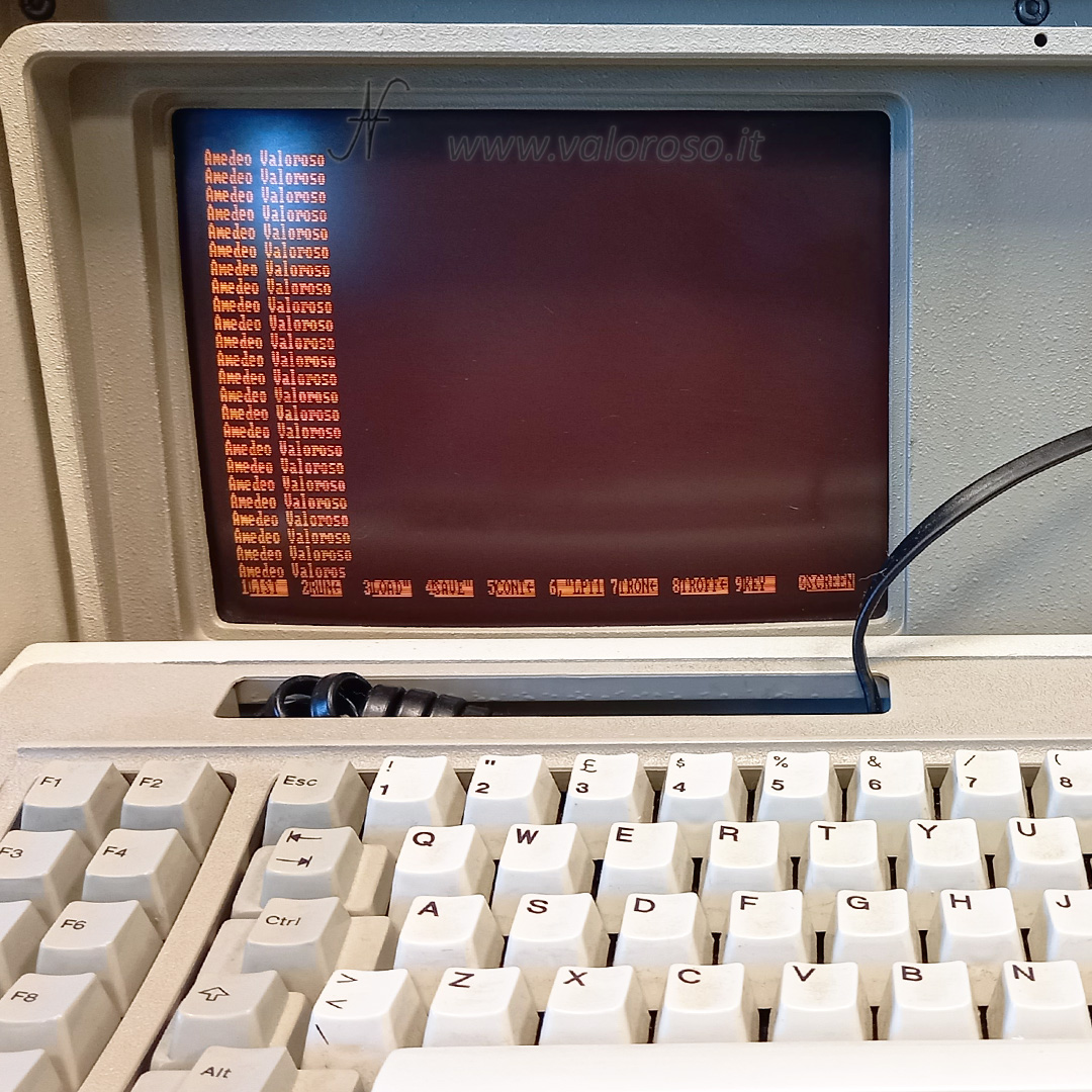 IBM 5155 portable computer, esecuzione programma in Basic 2.1
