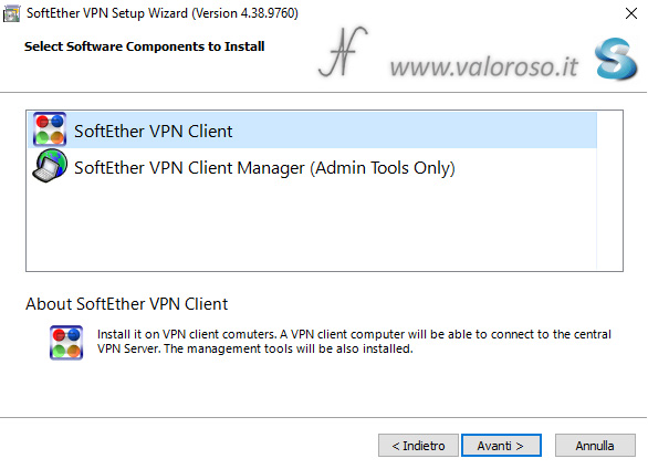 Installare SoftEther VPN Client Setup Wizard, installazione, Connettere un computer remoto alla VPN