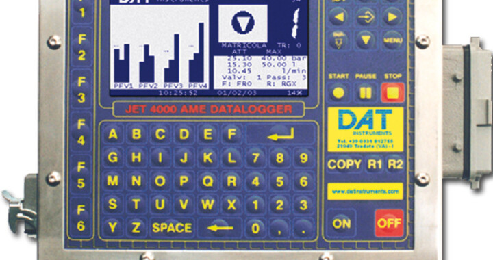 DAT instruments, JET 4000 AME I, datalogger, grouting, Lugeon tests, GIN, Permeability, Pressure, Flow, Volume, LCD, computer, keyboard, pen drives