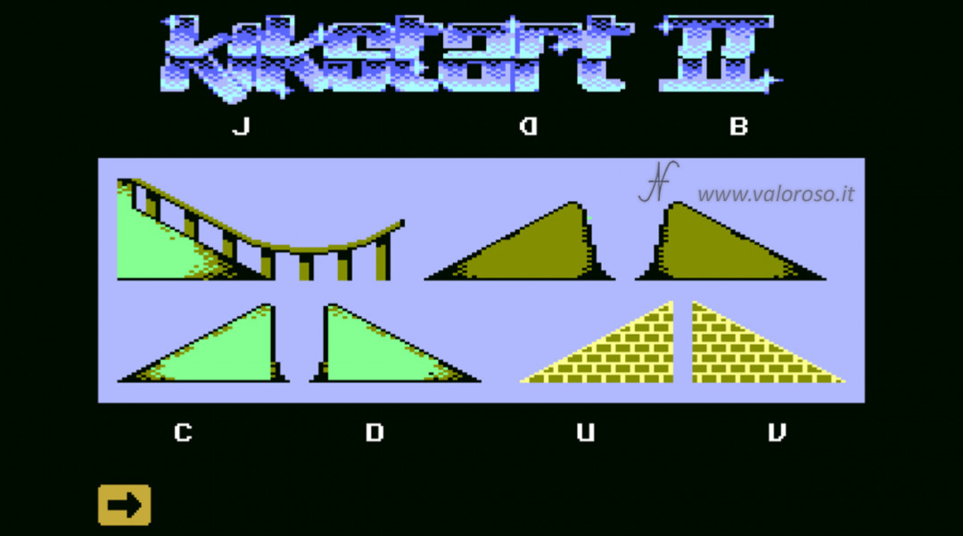 KikStart 2 KickStart II video game Commodore 64 set create build tracks races obstacles circuits