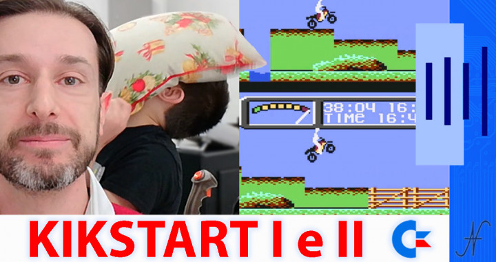 KikStart 2 KickStart II video game Commodore 64 motocross game, Shaun Southern, Mr. Chip Software, MasterTronic
