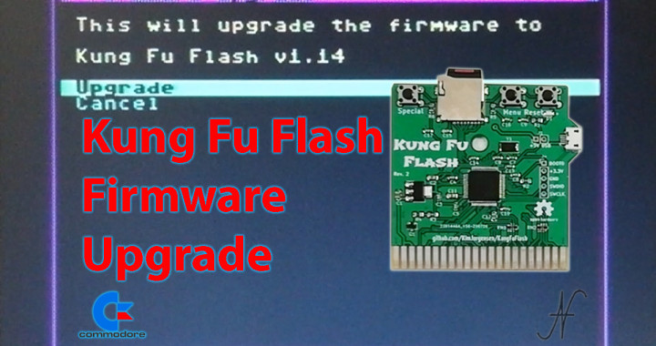 Kung Fu Flash, Commodore 64, interfaccia, microSD, Kim Jorgensen, GitHub, firmware upgrade update, cartuccia, ROM file CRT, porta di espansione