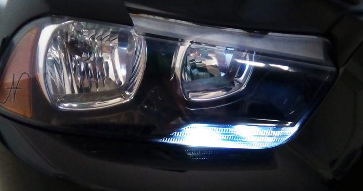 LED car, Dodge Charger, position light, LED arrow