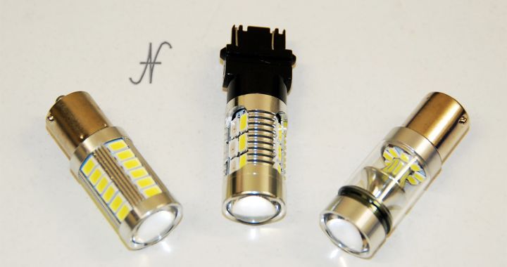 Lampadine a LED per automobili, retromarcia, luci di posizione, frecce, T20, W21W, BA15S, BAU15S, funzionanti