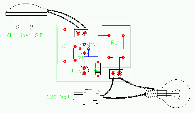 LPTEL, telephone ringer repeater, light bulb, Amedeo Valoroso, SIP, telecom, telephone line