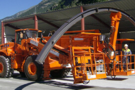 DAT X2, Lifter for tunneling, centre layer boom, platforms, on digger, Italmec, DAT instruments, Amedeo Valoroso
