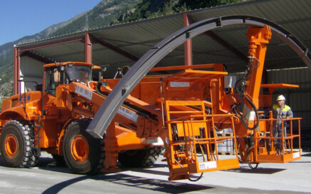DAT X2, Lifter for tunneling, centre layer boom, platforms, on digger, Italmec, DAT instruments, Amedeo Valoroso