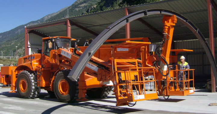 DAT X2, Lifter for tunneling, centre layer boom, platforms, on digger, Italmec, DAT instruments, Amedeo Valoroso