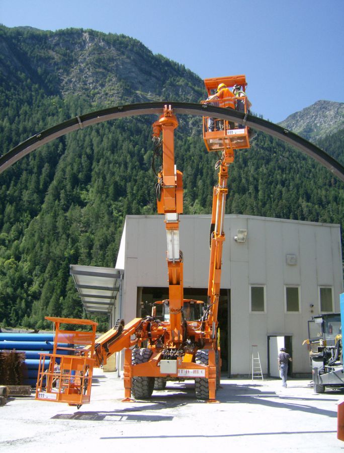 DAT X2, Lifter for tunneling, centre layer, on digger, centre lifting, Italmec, DAT instruments, Amedeo Valoroso