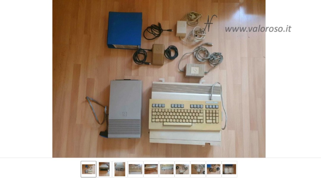 Lotto Commodore 128D, CBM 128D, C128D, tastiera tedesca, alimentatore e drive esterno comprati su eBay