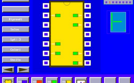 MPLEX, logic gate probe, integrated circuits, LPT port, QBasic, QuickBasic