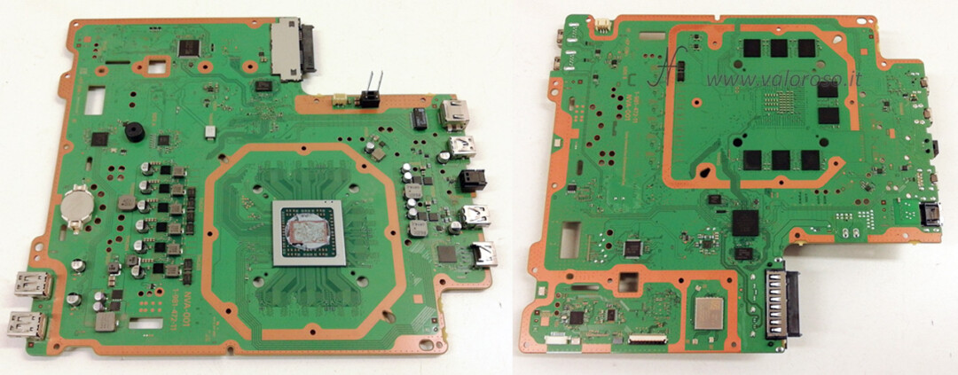 Mainboard motherboard PCB Sony PlayStation 4 Pro, PS4 Pro, Play Station, Playstation4, upper bottom side