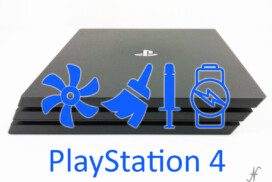 Manutenzione Pulizia PlayStation4 Pro, pulizia ventola, pasta termica processore, batteria