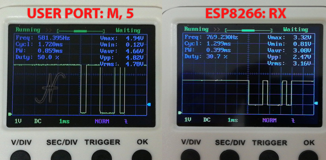 Modifica modem WiFi Commodore 64, NodeMCU, ESP8266, 5V non è 3V3 3.3V tolerant, segnali