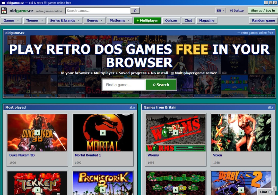 OldGame.CZ, retrogaming, videogame vintage