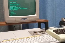 Olivetti Prodest PC1, MSDOS, green phosphor monitor, resident diagnostic, startup kermata