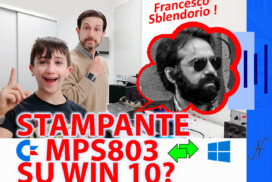 OpenCBM CBMage CBMtext Francesco Sblendorio using the Commodore MPS803 printer with a Windows 10 PC, XUM1541