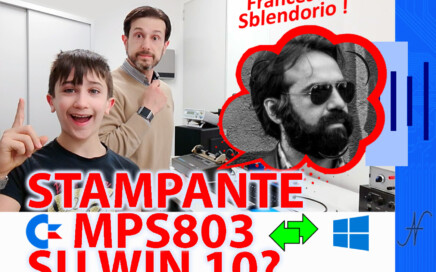 OpenCBM CBMage CBMtext Francesco Sblendorio usare la stampante Commodore MPS803 con un PC Windows 10, XUM1541