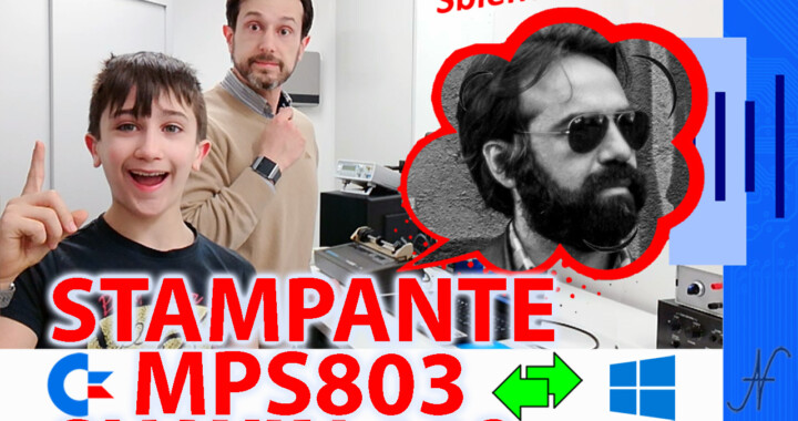 OpenCBM CBMage CBMtext Francesco Sblendorio using the Commodore MPS803 printer with a Windows 10 PC, XUM1541