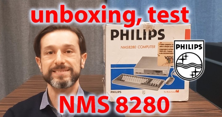 Philips NMS 8280, MSX 2, retro computer vintage, unboxing e prova, copertina, ValorosoIT