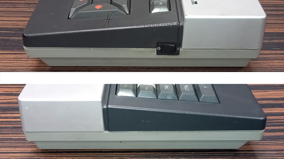 Philips VG8020 MSX, vista laterale, interruttore alimentazione accensione