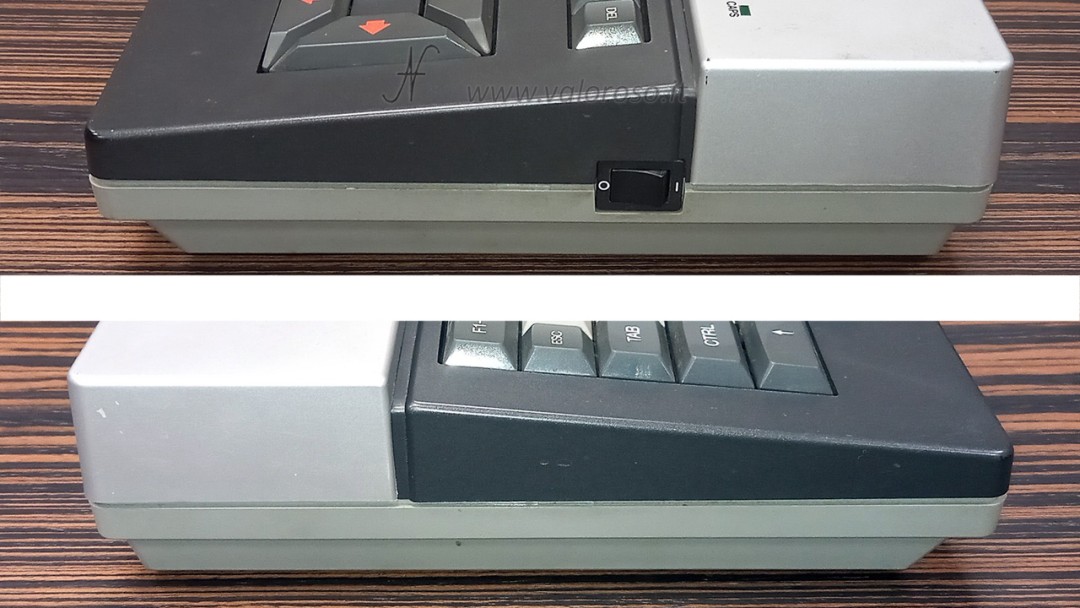 Philips VG8020 MSX, side view, power switch