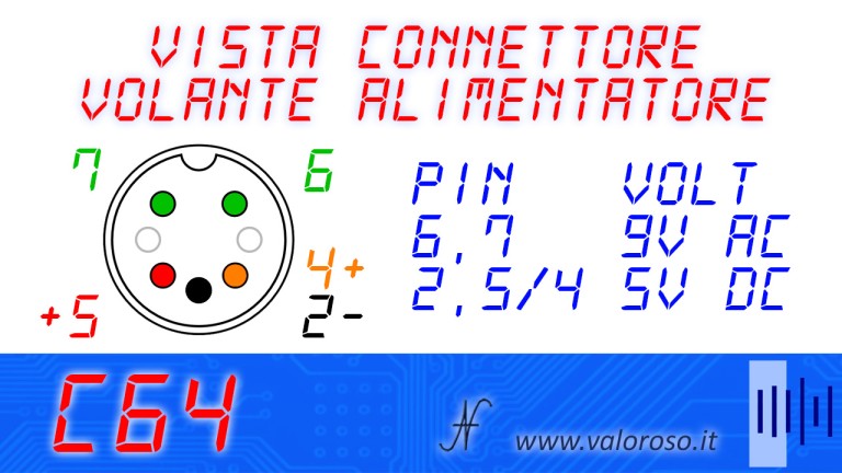 Presa Di Alimentazione Interna Commodore 128 / Amiga 500 – Ricambio Vintage Dissaldato