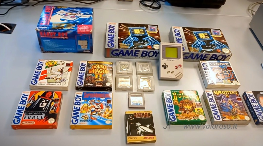 Prova Nintendo Game Boy, GameBoy, lotto, Tetris, Super Mario Land, Batman, video games, Terminator II, cartridge