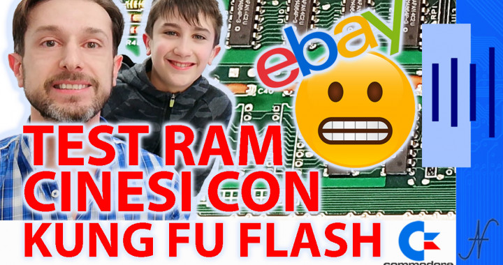 Test Commodore 64 RAM with Kung Fu Flash 586220 4164, MT4264, HM4864P, M3764 diag