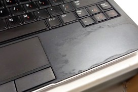 Cleaning sticky rubber coating and deteriorated plastic on a Dell Latitude E6230, article cover