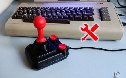 Competition Pro 5000 joystick resturation, fix, repair, test - test finale su Commodore 64 con Game Controller Tester V1.0 - Restauro joystick Competition Pro originale - copertina articolo