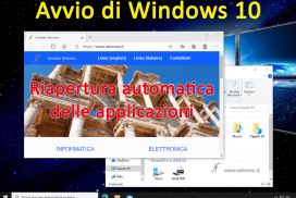 Riapertura automatica applicazioni all'avvio di Windows 10, riavvio programmi, esplora file, posta elettronica, internet, Edge